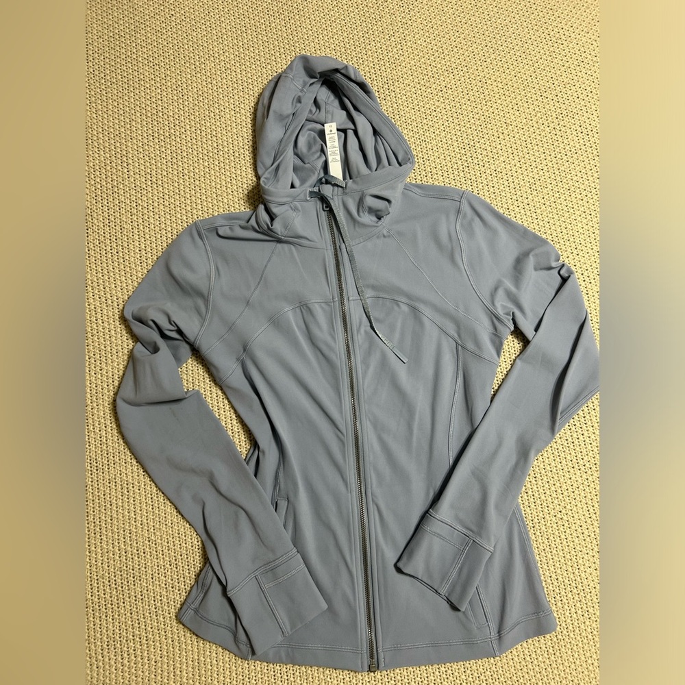 Lululemon Light Blue Hooded Zip Jacket